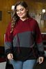 Picture of PLUS SIZE HOODIE COLOUR BLOCK